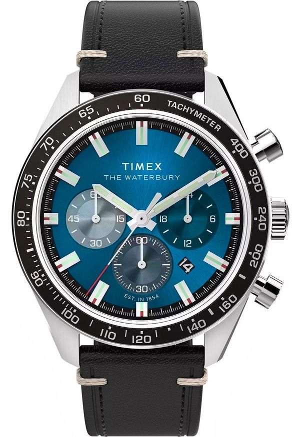 Timex - Zegarek Męski TIMEX Waterbury Traditional Chronograph TW2Y18600 + BOX