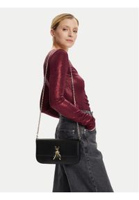 Patrizia Pepe Torebka 8B0229 L061 Czarny. Kolor: czarny. Materiał: skórzane #1