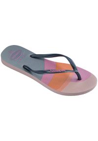 Japonki damskie Havaianas Slim Palett. Kolor: wielokolorowy, różowy, pomarańczowy, szary. Materiał: guma. Sezon: lato #1