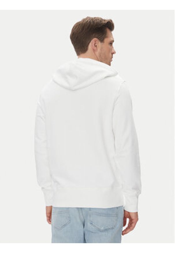 Calvin Klein Jeans Bluza Brush Stroke J30J327525 Biały Regular Fit. Kolor: biały. Materiał: bawełna