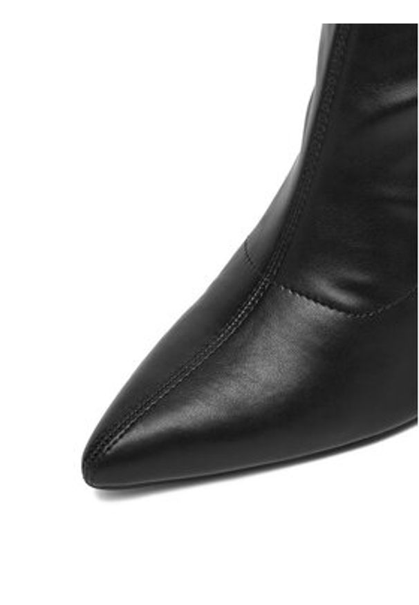 DeeZee Botki MM220168 Czarny. Kolor: czarny. Materiał: materiał, skóra