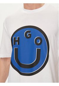 Hugo T-Shirt Nimper 50513189 Biały Regular Fit. Kolor: biały. Materiał: bawełna