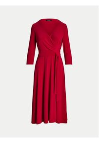 Lauren Ralph Lauren - LAUREN RALPH LAUREN Sukienka codzienna 250769904040 Czerwony Regular Fit. Okazja: na co dzień. Kolor: czerwony. Materiał: syntetyk. Typ sukienki: proste. Styl: casual