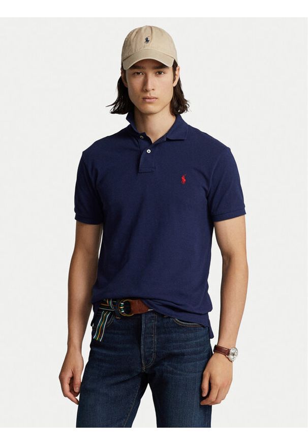 Polo Ralph Lauren Polo 710783656012 Granatowy Classic Fit. Typ kołnierza: polo. Kolor: niebieski. Materiał: bawełna
