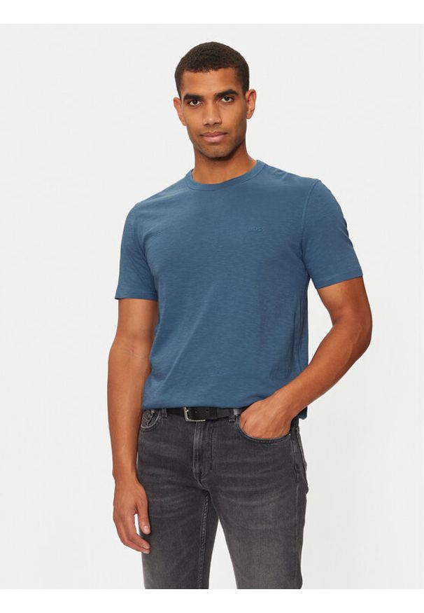 BOSS - Boss T-Shirt Tegood 50508243 Niebieski Regular Fit. Kolor: niebieski. Materiał: bawełna