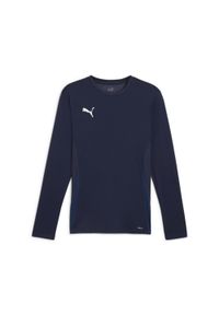 Dżersej z długim rękawem Puma TeamGoal. Kolor: niebieski, wielokolorowy, biały. Materiał: jersey. Długość rękawa: długi rękaw. Długość: długie #1