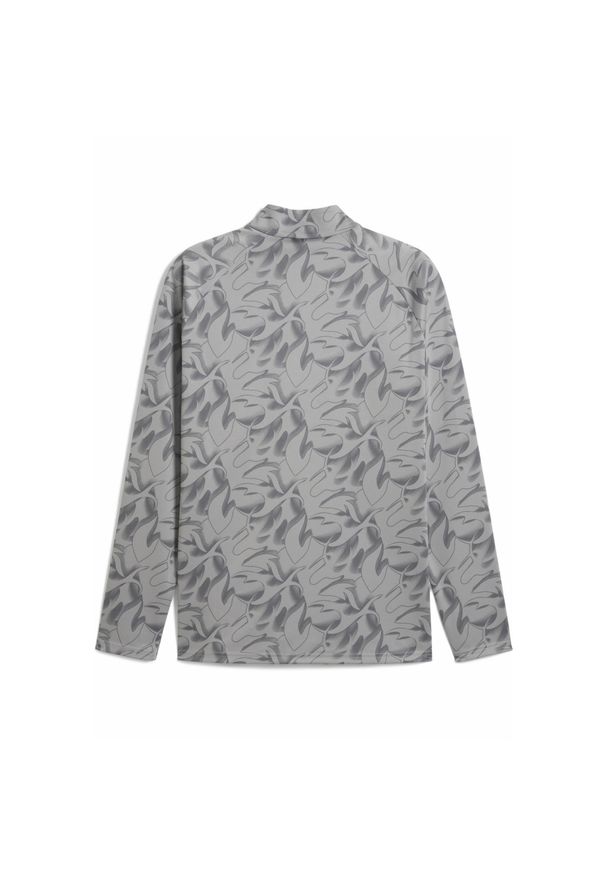 Puma - Męska bluza przedmeczowa z zamkiem 1/4 AC Milan PUMA Smokey Gray White. Kolor: szary
