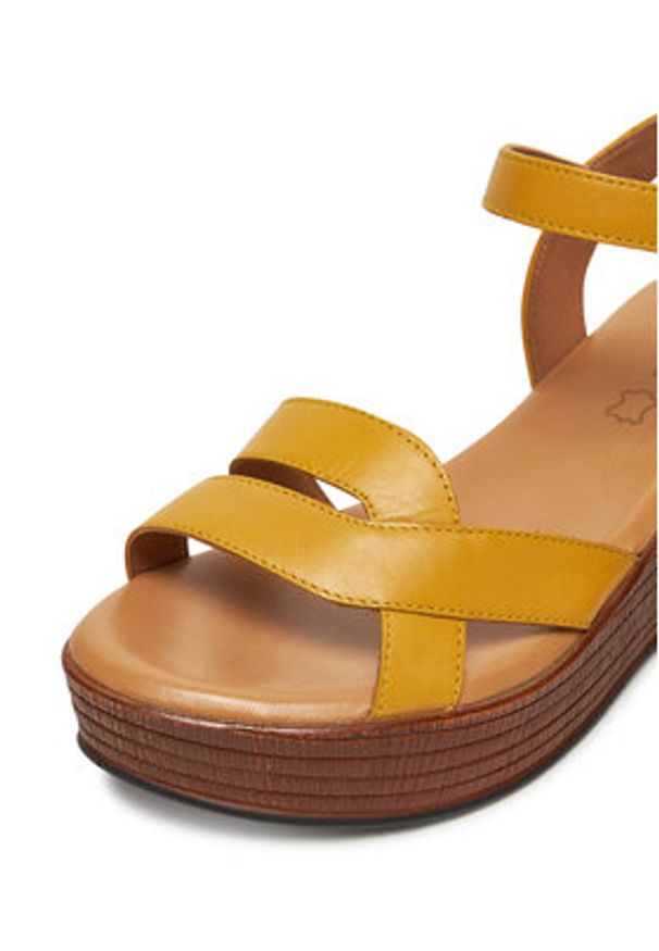 Lasocki Sandały WI16-NYASA-03 Żółty. Kolor: żółty. Materiał: skóra