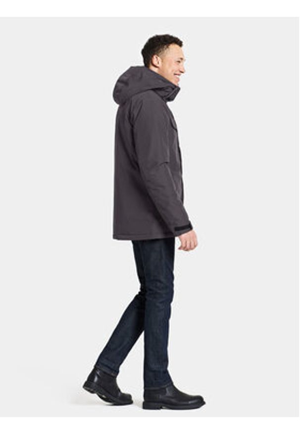 Didriksons Kurtka zimowa Stefan Usx Jkt 505041 Czarny Regular Fit. Kolor: czarny. Materiał: syntetyk. Sezon: zima