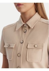 Guess Koszula W6RH83 KCMU2 Beżowy Regular Fit. Kolor: beżowy. Materiał: syntetyk #2