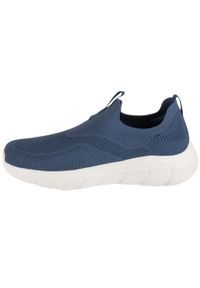 skechers - Buty sportowe Sneakersy męskie, Bobs B Flex - Frigid Edge. Kolor: niebieski. Materiał: guma, syntetyk, tkanina, materiał. Sport: turystyka piesza