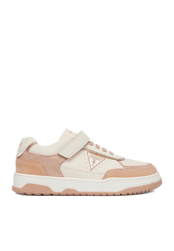 Sneakersy Guess. Kolor: kremowy