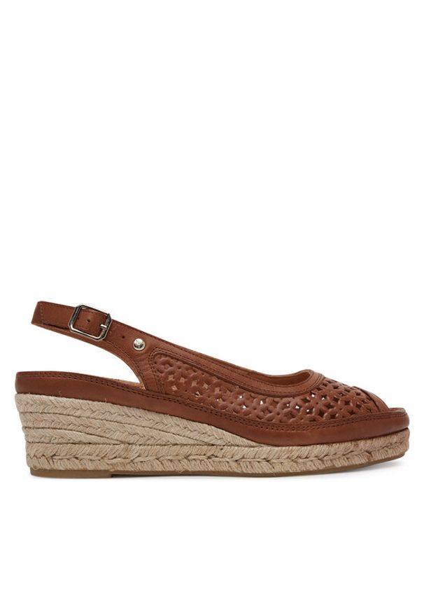 Pikolinos Espadryle W4A-1828 Brązowy. Kolor: brązowy. Materiał: skóra