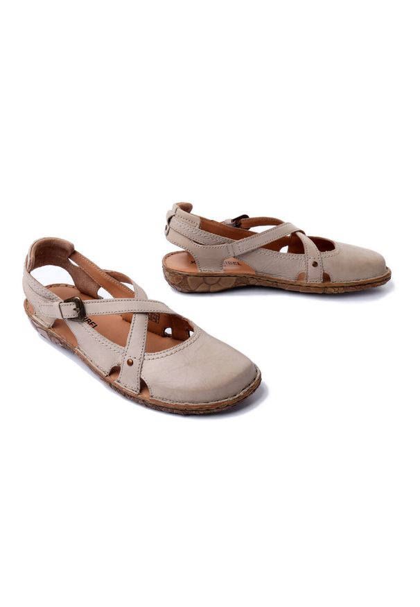 Josef Seibel - JOSEF SEIBEL 79513 95 230 Rosalie 13 Capri creme, sandały damskie. Kolor: beżowy. Materiał: skóra