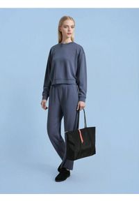 Sinsay - Torba shopper z ozdobnym frędzlem - czarny. Kolor: czarny. Dodatki: z frędzlami