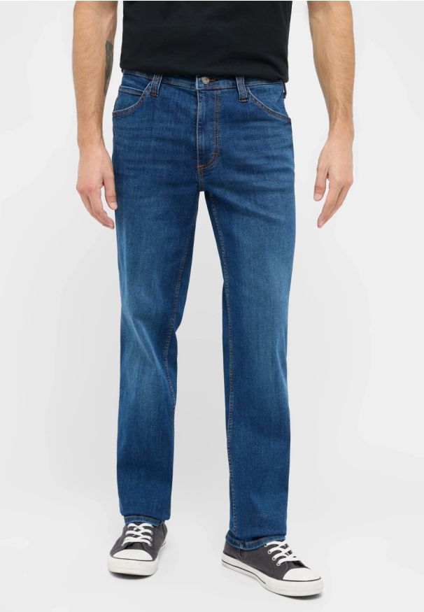 Męskie Spodnie Jeansowe Mustang Style Tramper Straight Denim Blue 1016333 5000 502