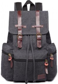 Kono Plecak RETRO damski hipster Czarny KN36. Kolor: czarny. Styl: retro #1