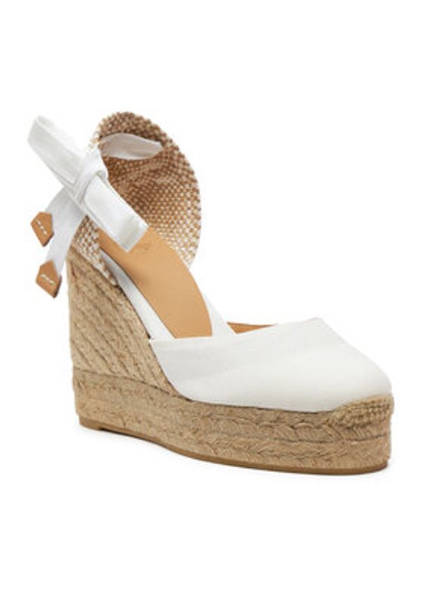 Castañer Espadryle Carina/8Ed/001 020961 Biały. Kolor: biały. Materiał: materiał
