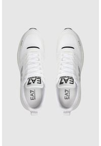 EA7 Emporio Armani - EA7 Białe sneakersy z czarną podeszwą, Rozmiar 43 1/3. Kolor: biały #3