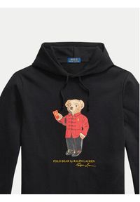 Polo Ralph Lauren Bluza 710962139003 Czarny Regular Fit. Typ kołnierza: polo. Kolor: czarny. Materiał: bawełna #4