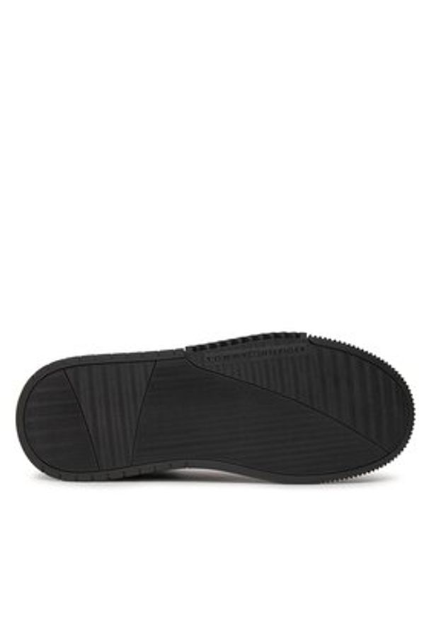 TOMMY HILFIGER - Tommy Hilfiger Sneakersy Supercup Lth Stripes Ess FM0FM04895 Czarny. Kolor: czarny. Materiał: skóra