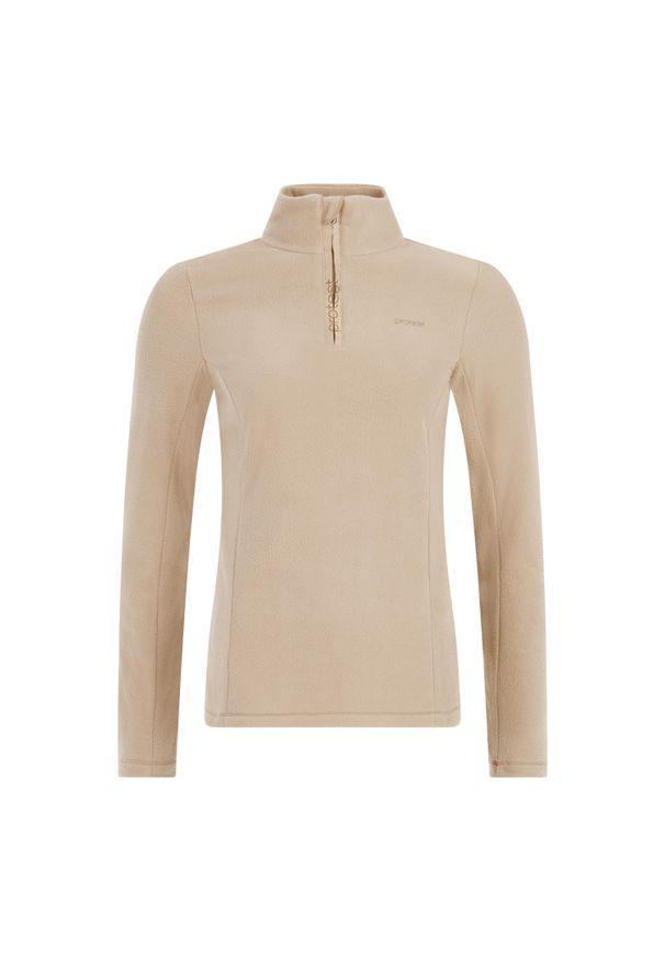 Damski polar 1/4 zip Protest Remutez. Kolor: wielokolorowy, beżowy, brązowy. Materiał: polar. Sezon: zima