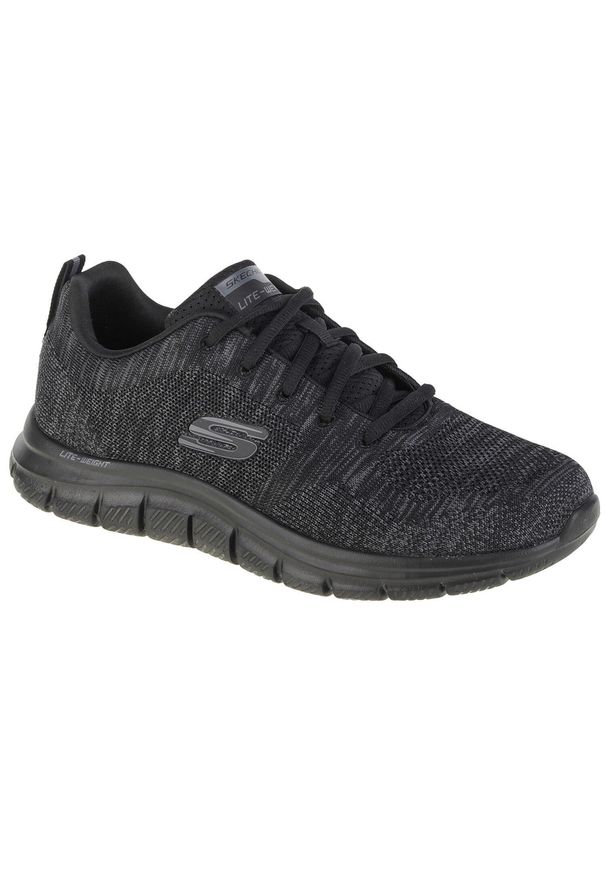 skechers - Buty do chodzenia męskie Skechers Track Front Runner. Kolor: czarny. Model: Skechers Sport. Sport: turystyka piesza, bieganie
