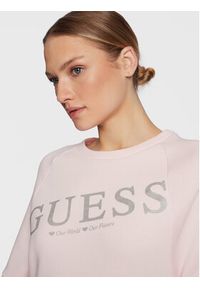 Guess Bluza Agacia W3RQ11 KB683 Różowy Reglan Fit. Kolor: różowy. Materiał: bawełna