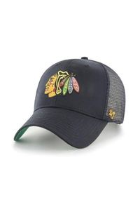 Czapka z daszkiem 47 Brand NHL Chicago Blackhawks Trucker H-BRANS04CTP-BK. Kolor: czarny #1