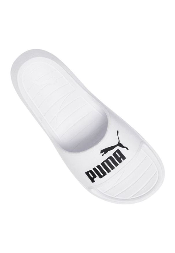 Klapki Puma Divecat v2 M 369400-02 białe czarne. Kolor: biały, wielokolorowy, czarny. Materiał: materiał