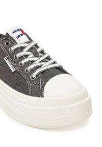 Tommy Jeans Sneakersy Tjw Foxing Flatform Lc EN0EN02736 Czarny. Kolor: czarny. Materiał: materiał #6
