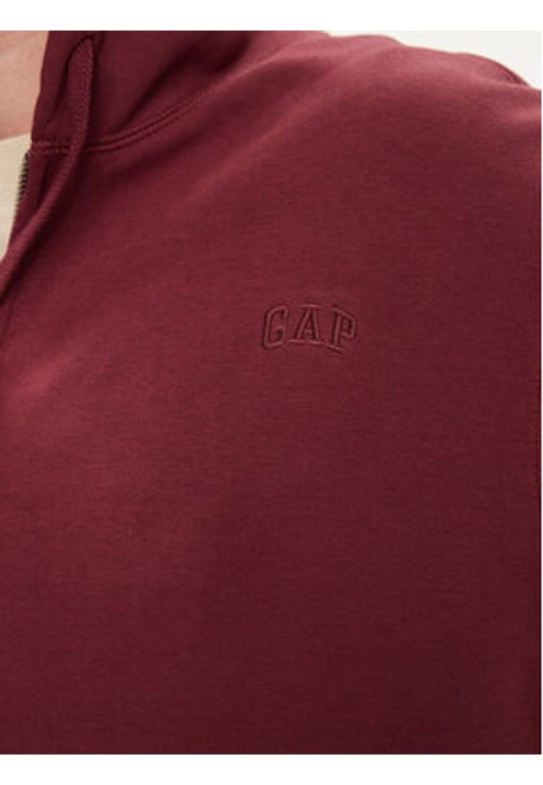 GAP - Gap Bluza 754348-03 Bordowy Regular Fit. Kolor: czerwony. Materiał: bawełna
