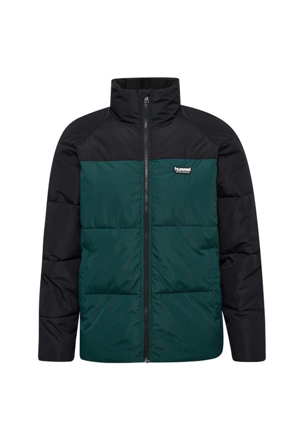 Kurtka puchowa Hummel. Kolor: zielony. Materiał: puch. Sport: outdoor