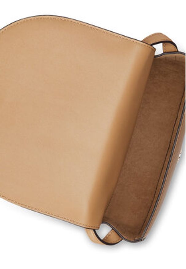 Lauren Ralph Lauren - LAUREN RALPH LAUREN Torebka Witley Leather Medium Embossed Logo Crossbody Bag 431950130008 Brązowy. Kolor: brązowy. Materiał: skórzane