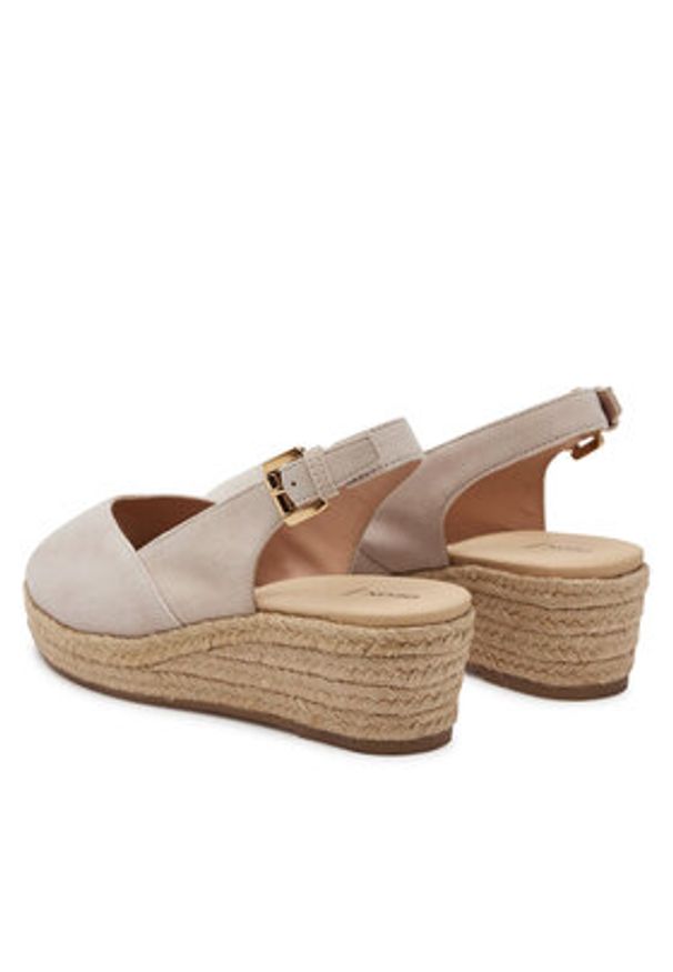 Geox Espadryle D55YXA-00021 C6738 Beżowy. Kolor: beżowy. Materiał: materiał