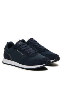 TOMMY HILFIGER - Tommy Hilfiger Sneakersy New Runner Eva Trainers FM0FM05454 Granatowy. Kolor: niebieski. Materiał: materiał #5
