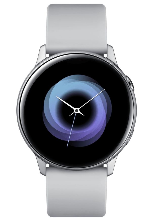 SAMSUNG - Samsung smartwatch Galaxy Watch Active, srebrny (SM-R500NZSAXEZ). Rodzaj zegarka: smartwatch. Kolor: srebrny. Styl: elegancki