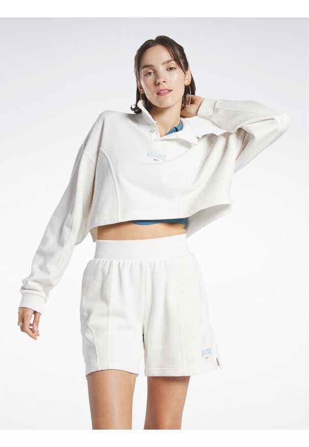 Reebok Bluza Reebok Classics Varsity Sweatshirt HT7843 Biały. Kolor: biały. Materiał: bawełna