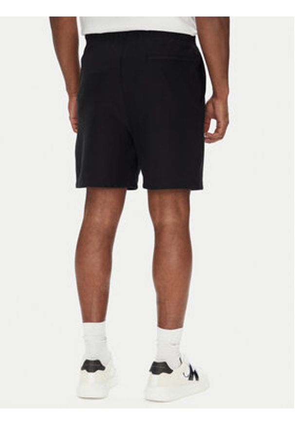 Calvin Klein Jeans Szorty sportowe Premium Terry LV04RC280G Czarny Regular Fit. Kolor: czarny. Materiał: bawełna. Styl: sportowy