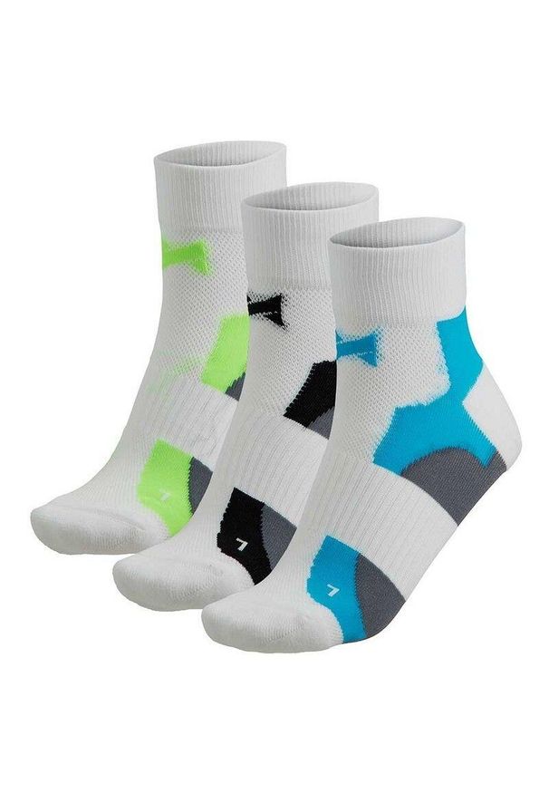 XTREME SOCKSWEAR - Skarpety kolarskie Xtreme Quarter, 3 par, Multi Biały. Kolor: wielokolorowy. Sport: kolarstwo