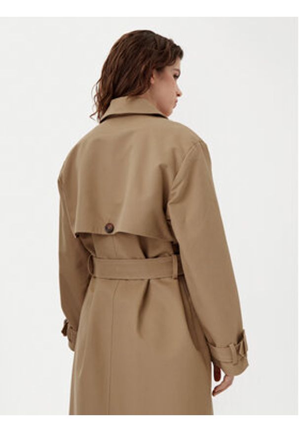 U.S. Polo Assn. Trencz WUP0761 Beżowy Relaxed Fit. Typ kołnierza: polo. Kolor: beżowy. Materiał: bawełna