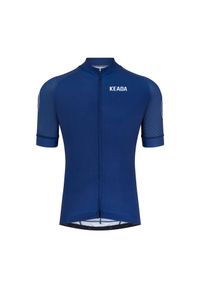 KEADA SPORTS - Damska koszulka kolarska z krótkim rękawem – Granatowa. Kolor: niebieski. Długość rękawa: krótki rękaw. Długość: krótkie. Sport: kolarstwo