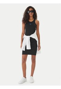 Hugo - HUGO Sukienka codzienna Necerie_B 50563773 Czarny Extra Slim Fit. Okazja: na co dzień. Kolor: czarny. Materiał: bawełna. Typ sukienki: proste. Styl: casual #4