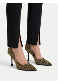 Eva Minge Szpilki EO-SIAN-1797-181 Złoty. Kolor: złoty. Materiał: skóra, zamsz. Obcas: na szpilce #8