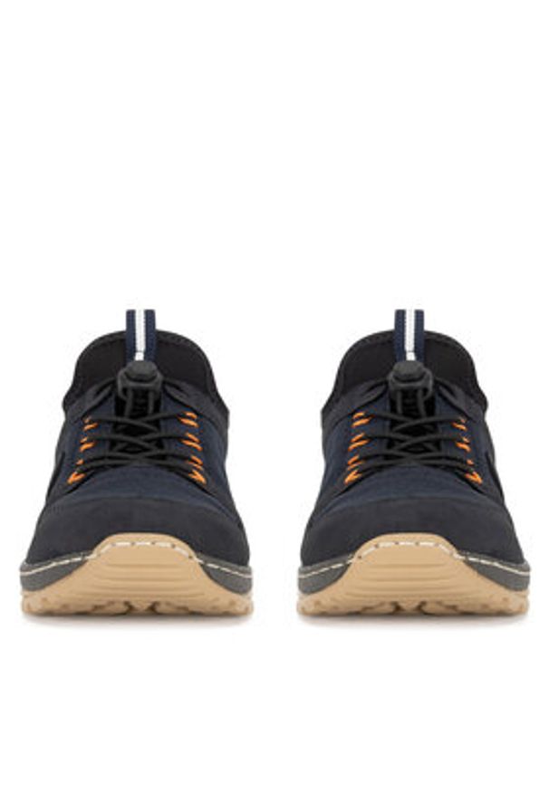 Rieker Sneakersy M0564-14 Granatowy. Kolor: niebieski. Materiał: materiał