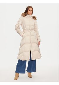 Guess Płaszcz zimowy New Olga W4BL41 WEX52 Beżowy Regular Fit. Kolor: beżowy. Materiał: syntetyk. Sezon: zima