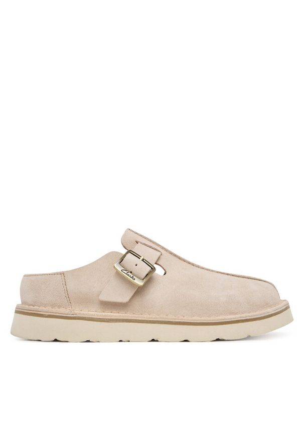 Klapki Clarks. Kolor: beżowy