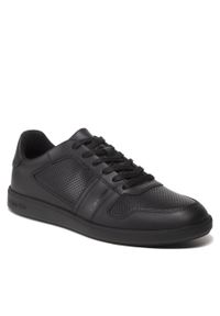 Sneakersy Calvin Klein Low Top Lace Up Lth HM0HM00471 Triple Black 00U. Kolor: czarny. Materiał: skóra #1