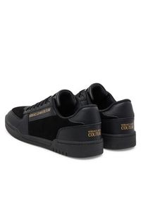 Versace Jeans Couture Sneakersy 79YA3SD4 ZPB39 Czarny. Kolor: czarny. Materiał: zamsz, skóra