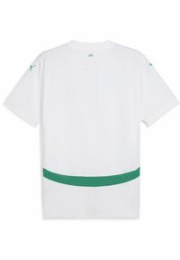 Puma - Męska koszulka domowa Senegal 2025 PUMA White Sport Green. Kolor: biały, wielokolorowy, zielony. Wzór: aplikacja